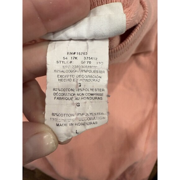 Champion Reverse Weave Sweatshirt Women's Large - Pink Pullover Fleece GF70 130 - Picture 6 of 7